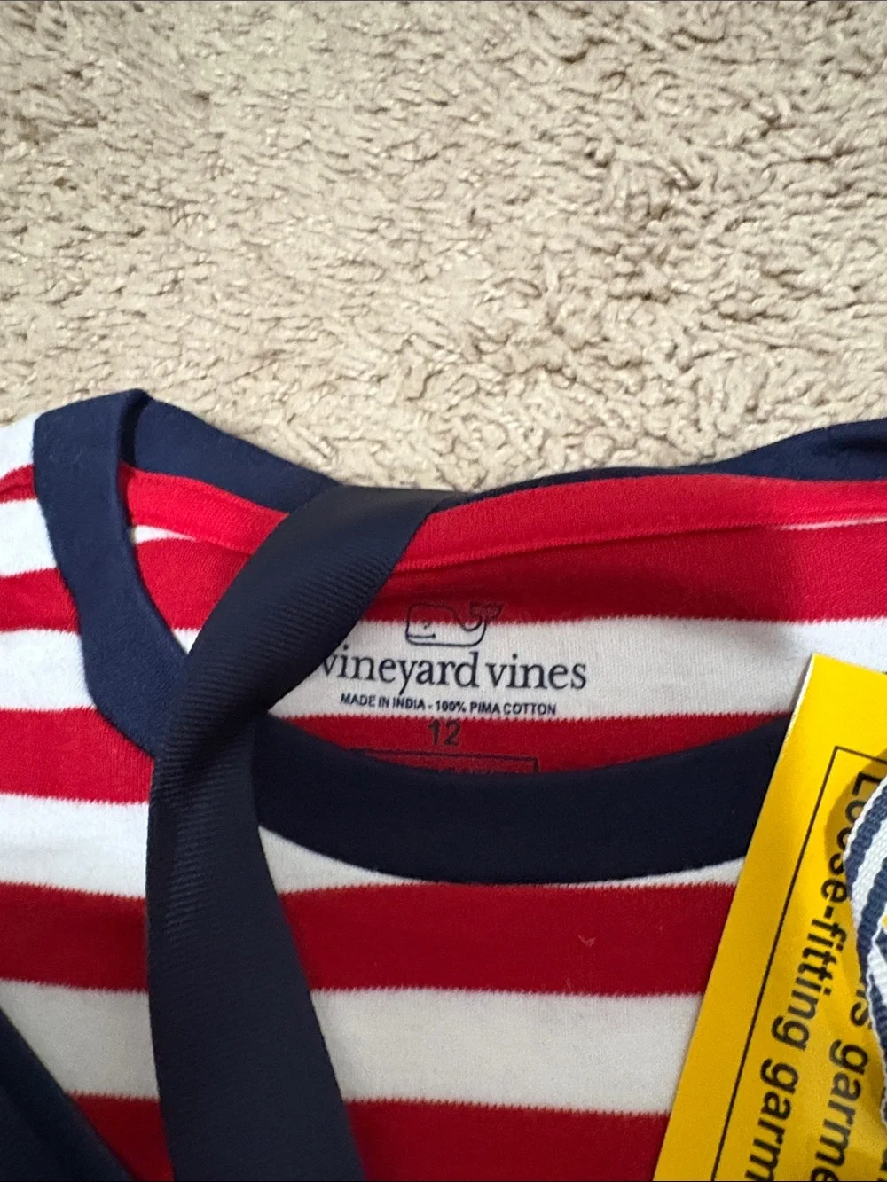 Vineyard Vines Red, White & Navy Striped Kids Pajama Set